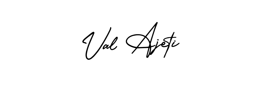 AmerikaSignatureDemo-Regular is a professional signature style that is perfect for those who want to add a touch of class to their signature. It is also a great choice for those who want to make their signature more unique. Get Val Ajeti name to fancy signature for free. Val Ajeti signature style 3 images and pictures png