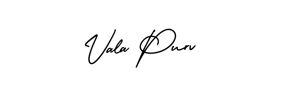 It looks lik you need a new signature style for name Vala Purv. Design unique handwritten (AmerikaSignatureDemo-Regular) signature with our free signature maker in just a few clicks. Vala Purv signature style 3 images and pictures png