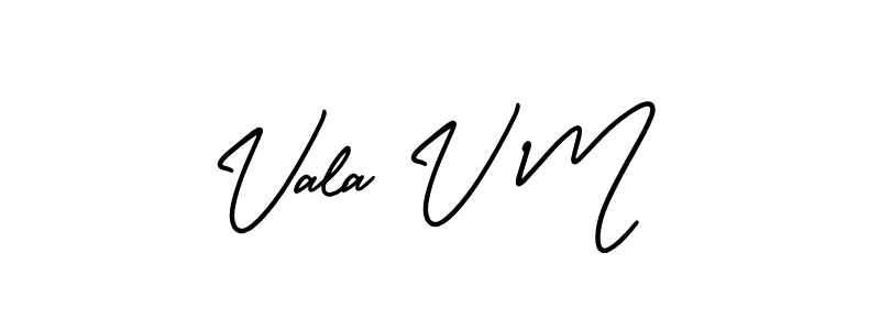 It looks lik you need a new signature style for name Vala V M. Design unique handwritten (AmerikaSignatureDemo-Regular) signature with our free signature maker in just a few clicks. Vala V M signature style 3 images and pictures png