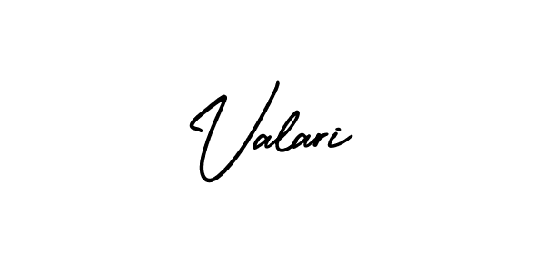 It looks lik you need a new signature style for name Valari. Design unique handwritten (AmerikaSignatureDemo-Regular) signature with our free signature maker in just a few clicks. Valari signature style 3 images and pictures png