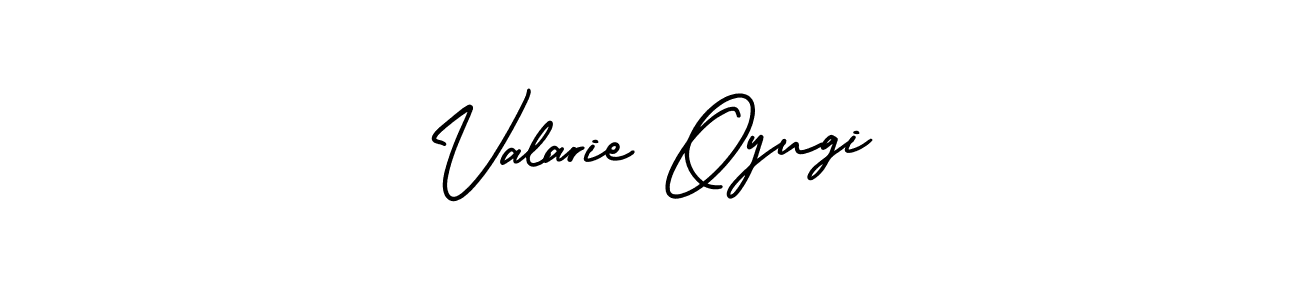 Best and Professional Signature Style for Valarie Oyugi. AmerikaSignatureDemo-Regular Best Signature Style Collection. Valarie Oyugi signature style 3 images and pictures png