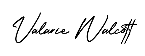 The AmerikaSignatureDemo-Regular font gives name Valarie Walcott a signature that looks effortless yet distinguished. Download high-res PNG instantly. Valarie Walcott signature style 3 images and pictures png