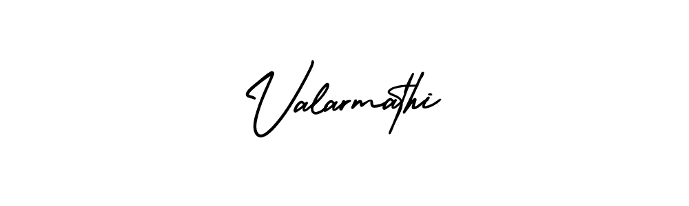 Make a beautiful signature design for name Valarmathi. With this signature (AmerikaSignatureDemo-Regular) style, you can create a handwritten signature for free. Valarmathi signature style 3 images and pictures png
