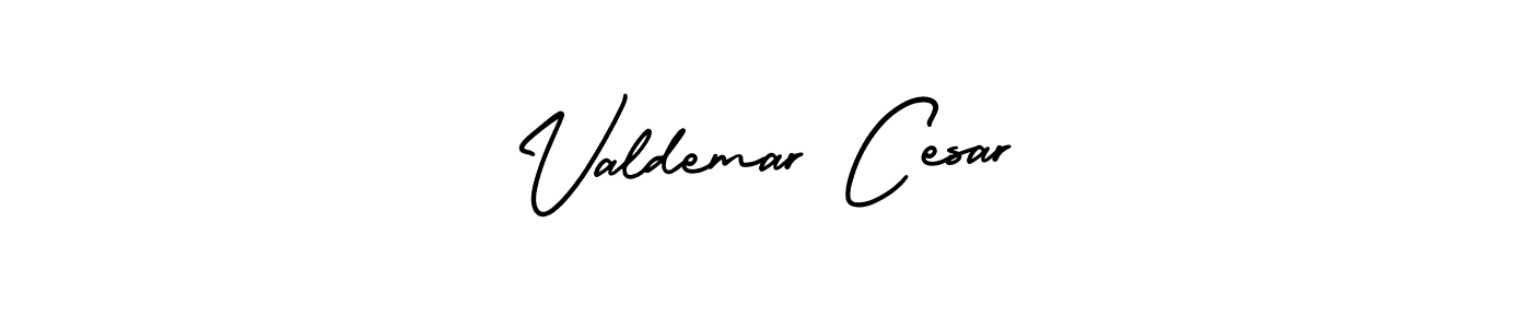Use a signature maker to create a handwritten signature online. With this signature software, you can design (AmerikaSignatureDemo-Regular) your own signature for name Valdemar Cesar. Valdemar Cesar signature style 3 images and pictures png