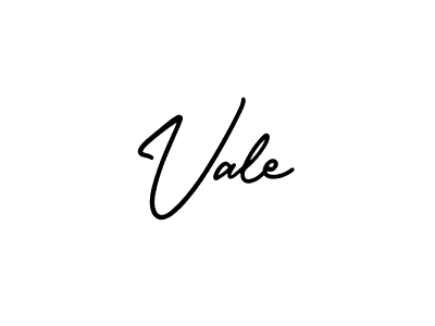 How to make Vale name signature. Use AmerikaSignatureDemo-Regular style for creating short signs online. This is the latest handwritten sign. Vale signature style 3 images and pictures png