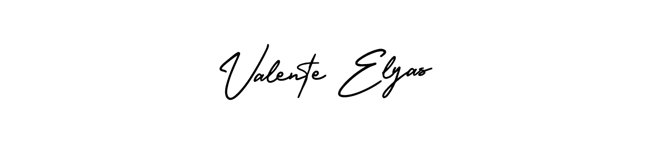 It looks lik you need a new signature style for name Valente Elyas. Design unique handwritten (AmerikaSignatureDemo-Regular) signature with our free signature maker in just a few clicks. Valente Elyas signature style 3 images and pictures png