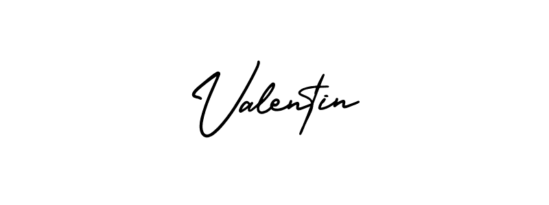 Valentin stylish signature style. Best Handwritten Sign (AmerikaSignatureDemo-Regular) for my name. Handwritten Signature Collection Ideas for my name Valentin. Valentin signature style 3 images and pictures png