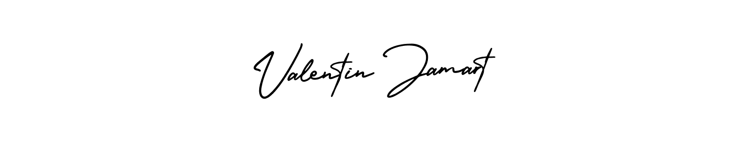 Make a beautiful signature design for name Valentin Jamart. With this signature (AmerikaSignatureDemo-Regular) style, you can create a handwritten signature for free. Valentin Jamart signature style 3 images and pictures png