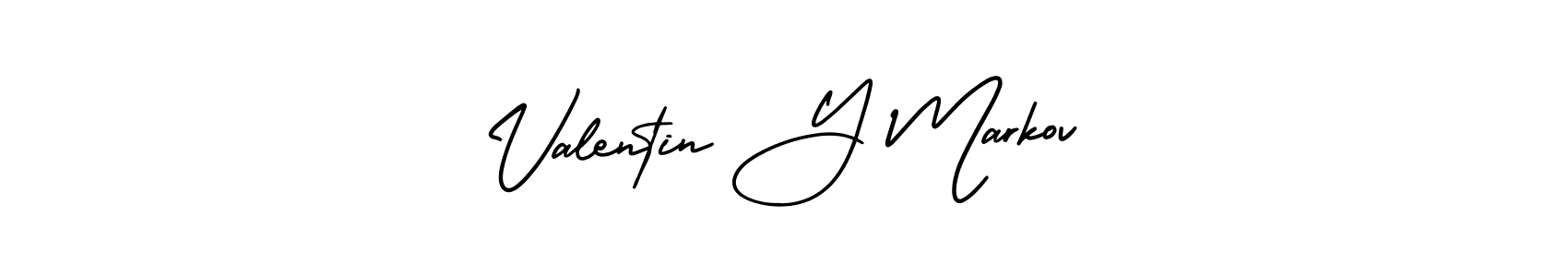 Also we have Valentin Y Markov name is the best signature style. Create professional handwritten signature collection using AmerikaSignatureDemo-Regular autograph style. Valentin Y Markov signature style 3 images and pictures png