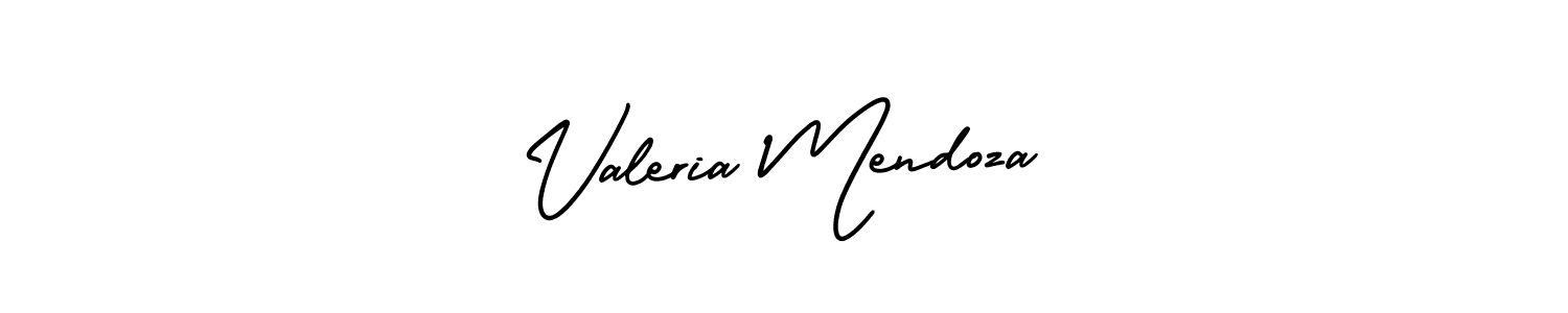 Best and Professional Signature Style for Valeria Mendoza. AmerikaSignatureDemo-Regular Best Signature Style Collection. Valeria Mendoza signature style 3 images and pictures png