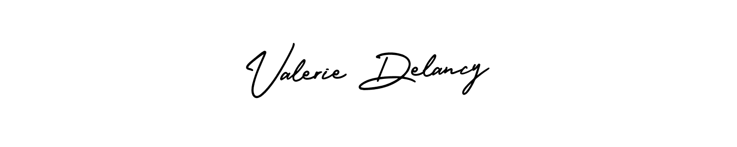 It looks lik you need a new signature style for name Valerie Delancy. Design unique handwritten (AmerikaSignatureDemo-Regular) signature with our free signature maker in just a few clicks. Valerie Delancy signature style 3 images and pictures png