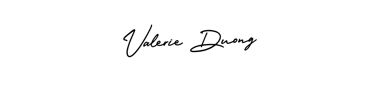 Create a beautiful signature design for name Valerie Duong. With this signature (AmerikaSignatureDemo-Regular) fonts, you can make a handwritten signature for free. Valerie Duong signature style 3 images and pictures png