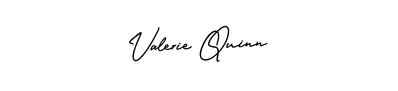 Make a beautiful signature design for name Valerie Quinn. With this signature (AmerikaSignatureDemo-Regular) style, you can create a handwritten signature for free. Valerie Quinn signature style 3 images and pictures png
