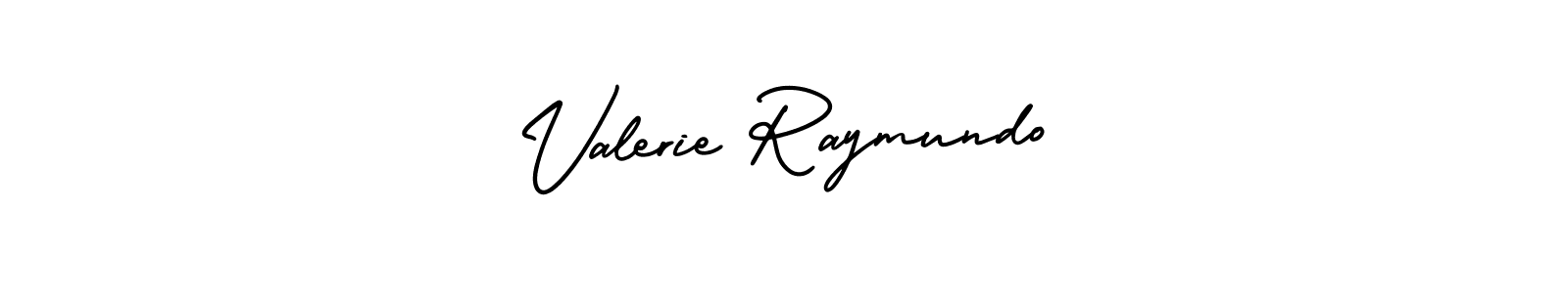 Valerie Raymundo stylish signature style. Best Handwritten Sign (AmerikaSignatureDemo-Regular) for my name. Handwritten Signature Collection Ideas for my name Valerie Raymundo. Valerie Raymundo signature style 3 images and pictures png