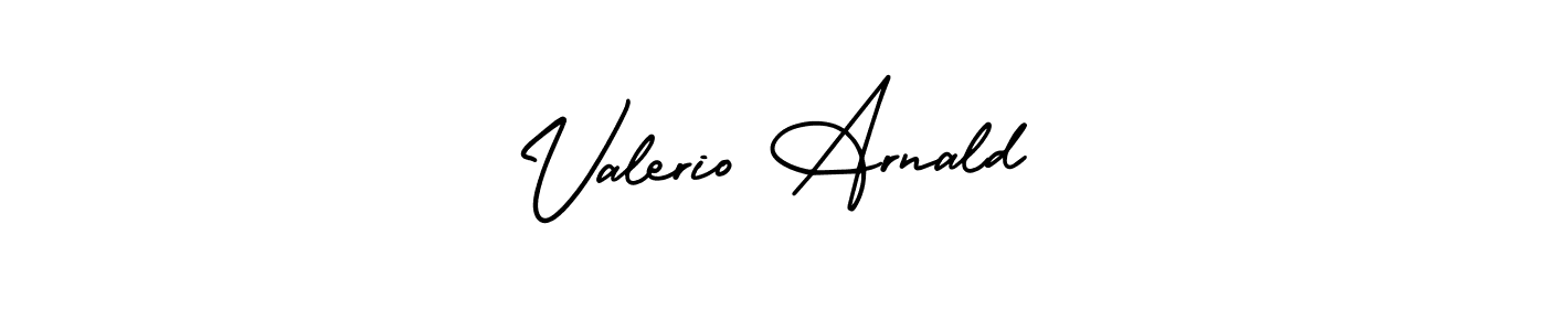 Make a beautiful signature design for name Valerio Arnald. With this signature (AmerikaSignatureDemo-Regular) style, you can create a handwritten signature for free. Valerio Arnald signature style 3 images and pictures png