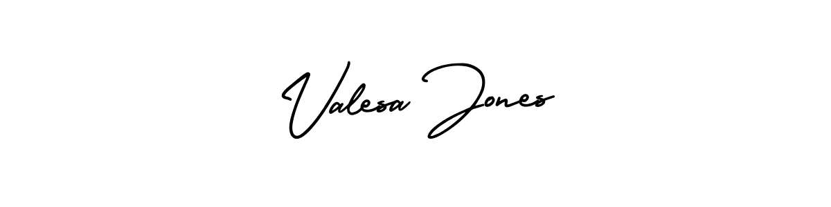 Use a signature maker to create a handwritten signature online. With this signature software, you can design (AmerikaSignatureDemo-Regular) your own signature for name Valesa Jones. Valesa Jones signature style 3 images and pictures png