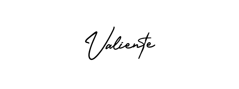 Best and Professional Signature Style for Valiente. AmerikaSignatureDemo-Regular Best Signature Style Collection. Valiente signature style 3 images and pictures png