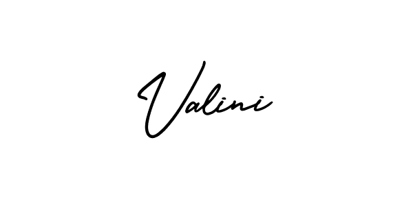 How to make Valini signature? AmerikaSignatureDemo-Regular is a professional autograph style. Create handwritten signature for Valini name. Valini signature style 3 images and pictures png