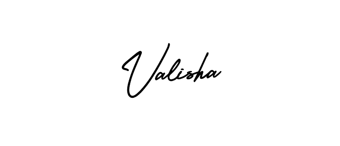 Make a beautiful signature design for name Valisha. With this signature (AmerikaSignatureDemo-Regular) style, you can create a handwritten signature for free. Valisha signature style 3 images and pictures png