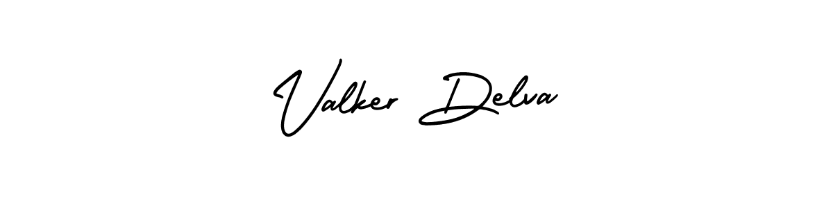 Use a signature maker to create a handwritten signature online. With this signature software, you can design (AmerikaSignatureDemo-Regular) your own signature for name Valker Delva. Valker Delva signature style 3 images and pictures png