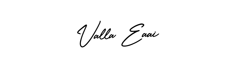 Make a beautiful signature design for name Valla Eaai. With this signature (AmerikaSignatureDemo-Regular) style, you can create a handwritten signature for free. Valla Eaai signature style 3 images and pictures png