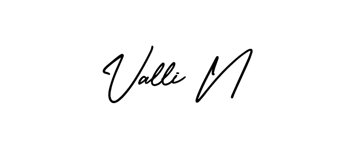 AmerikaSignatureDemo-Regular is a professional signature style that is perfect for those who want to add a touch of class to their signature. It is also a great choice for those who want to make their signature more unique. Get Valli N name to fancy signature for free. Valli N signature style 3 images and pictures png