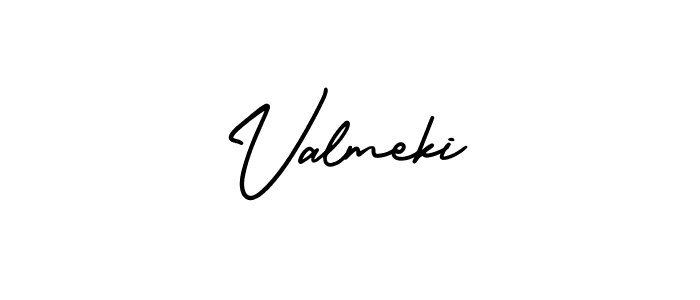 Use a signature maker to create a handwritten signature online. With this signature software, you can design (AmerikaSignatureDemo-Regular) your own signature for name Valmeki. Valmeki signature style 3 images and pictures png