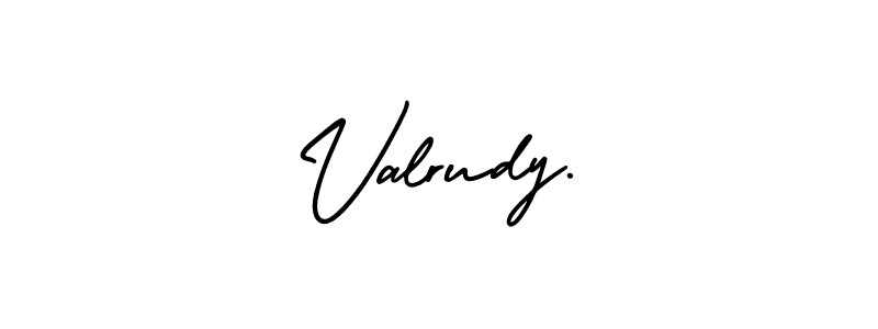 Create a beautiful signature design for name Valrudy.. With this signature (AmerikaSignatureDemo-Regular) fonts, you can make a handwritten signature for free. Valrudy. signature style 3 images and pictures png