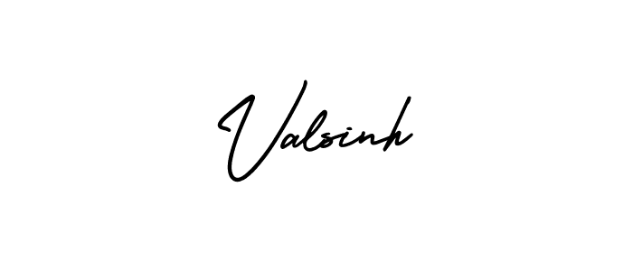 How to make Valsinh name signature. Use AmerikaSignatureDemo-Regular style for creating short signs online. This is the latest handwritten sign. Valsinh signature style 3 images and pictures png