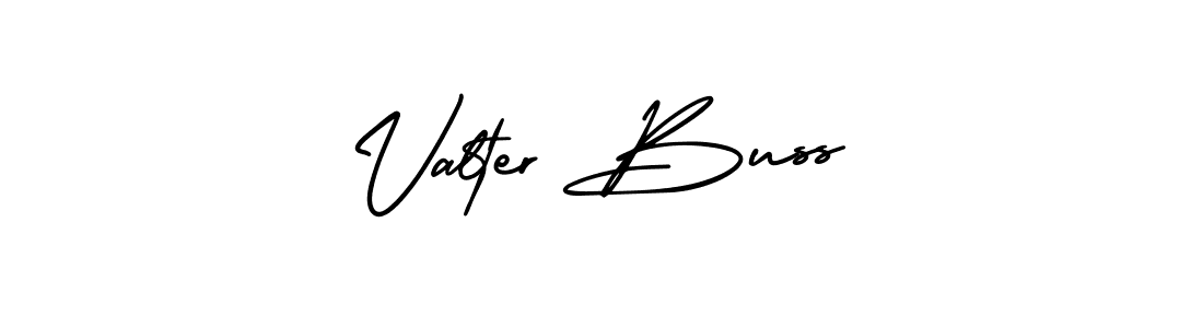 Make a beautiful signature design for name Valter Buss. With this signature (AmerikaSignatureDemo-Regular) style, you can create a handwritten signature for free. Valter Buss signature style 3 images and pictures png