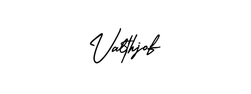Design your own signature with our free online signature maker. With this signature software, you can create a handwritten (AmerikaSignatureDemo-Regular) signature for name Valthjof. Valthjof signature style 3 images and pictures png