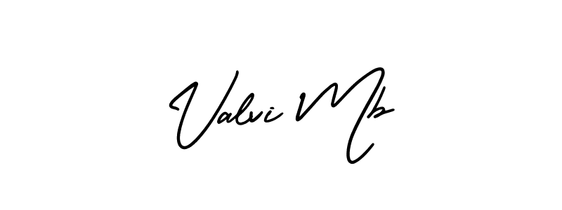 It looks lik you need a new signature style for name Valvi Mb. Design unique handwritten (AmerikaSignatureDemo-Regular) signature with our free signature maker in just a few clicks. Valvi Mb signature style 3 images and pictures png