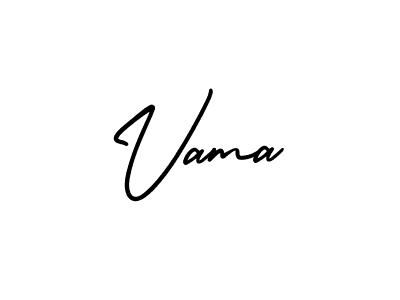 You should practise on your own different ways (AmerikaSignatureDemo-Regular) to write your name (Vama) in signature. don't let someone else do it for you. Vama signature style 3 images and pictures png