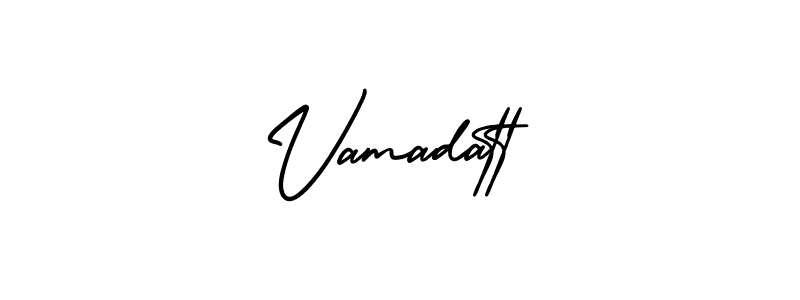Make a beautiful signature design for name Vamadatt. Use this online signature maker to create a handwritten signature for free. Vamadatt signature style 3 images and pictures png