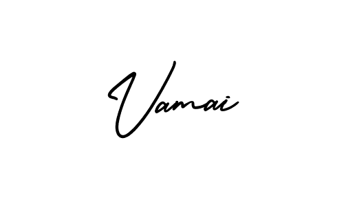 Vamai stylish signature style. Best Handwritten Sign (AmerikaSignatureDemo-Regular) for my name. Handwritten Signature Collection Ideas for my name Vamai. Vamai signature style 3 images and pictures png
