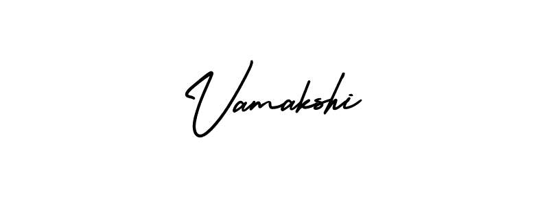 Make a beautiful signature design for name Vamakshi. With this signature (AmerikaSignatureDemo-Regular) style, you can create a handwritten signature for free. Vamakshi signature style 3 images and pictures png