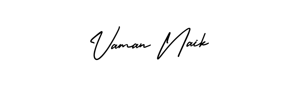 It looks lik you need a new signature style for name Vaman Naik. Design unique handwritten (AmerikaSignatureDemo-Regular) signature with our free signature maker in just a few clicks. Vaman Naik signature style 3 images and pictures png