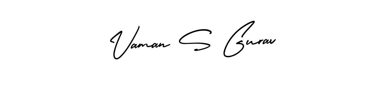 if you are searching for the best signature style for your name Vaman S Gurav. so please give up your signature search. here we have designed multiple signature styles  using AmerikaSignatureDemo-Regular. Vaman S Gurav signature style 3 images and pictures png