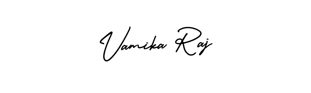 Make a short Vamika Raj signature style. Manage your documents anywhere anytime using AmerikaSignatureDemo-Regular. Create and add eSignatures, submit forms, share and send files easily. Vamika Raj signature style 3 images and pictures png