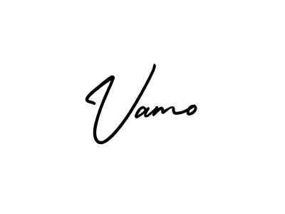 Vamo stylish signature style. Best Handwritten Sign (AmerikaSignatureDemo-Regular) for my name. Handwritten Signature Collection Ideas for my name Vamo. Vamo signature style 3 images and pictures png