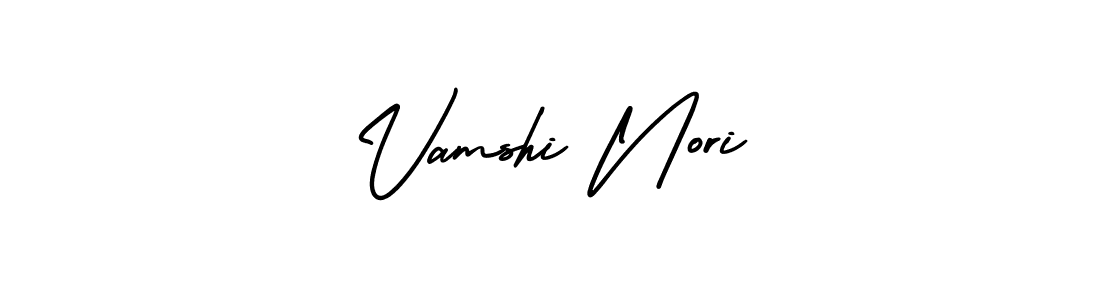 How to make Vamshi Nori signature? AmerikaSignatureDemo-Regular is a professional autograph style. Create handwritten signature for Vamshi Nori name. Vamshi Nori signature style 3 images and pictures png