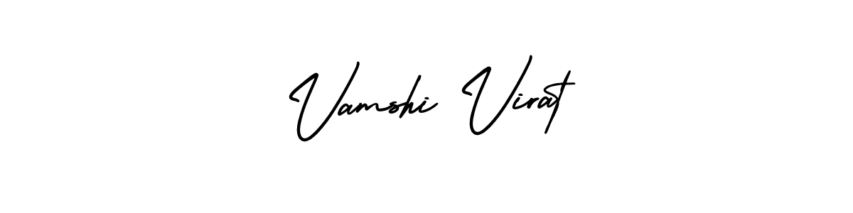Similarly AmerikaSignatureDemo-Regular is the best handwritten signature design. Signature creator online .You can use it as an online autograph creator for name Vamshi Virat. Vamshi Virat signature style 3 images and pictures png