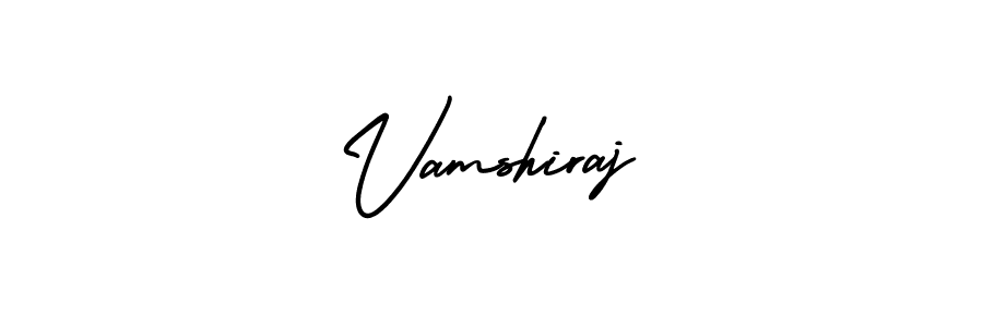 It looks lik you need a new signature style for name Vamshiraj. Design unique handwritten (AmerikaSignatureDemo-Regular) signature with our free signature maker in just a few clicks. Vamshiraj signature style 3 images and pictures png