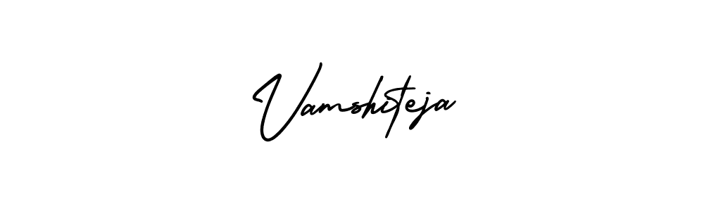 Use a signature maker to create a handwritten signature online. With this signature software, you can design (AmerikaSignatureDemo-Regular) your own signature for name Vamshiteja. Vamshiteja signature style 3 images and pictures png