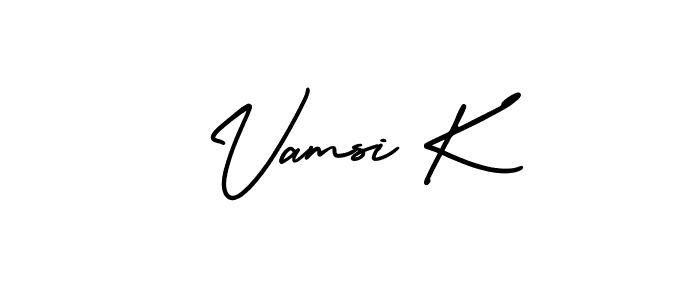 Also You can easily find your signature by using the search form. We will create Vamsi K name handwritten signature images for you free of cost using AmerikaSignatureDemo-Regular sign style. Vamsi K signature style 3 images and pictures png