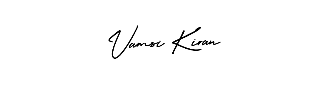 Make a beautiful signature design for name Vamsi Kiran. With this signature (AmerikaSignatureDemo-Regular) style, you can create a handwritten signature for free. Vamsi Kiran signature style 3 images and pictures png