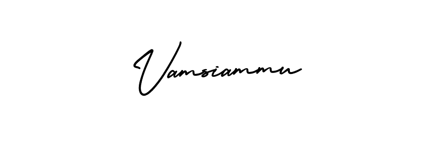 Make a beautiful signature design for name Vamsiammu. With this signature (AmerikaSignatureDemo-Regular) style, you can create a handwritten signature for free. Vamsiammu signature style 3 images and pictures png