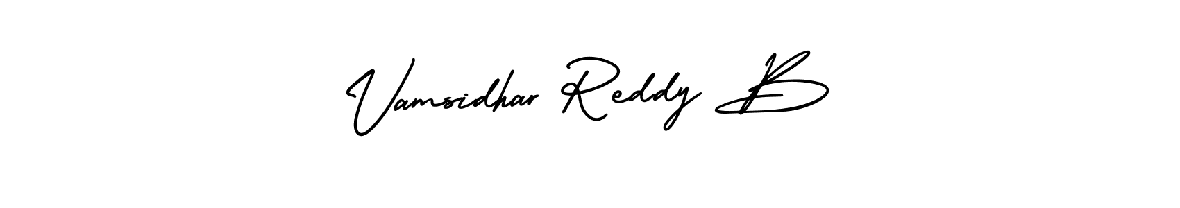 How to make Vamsidhar Reddy B signature? AmerikaSignatureDemo-Regular is a professional autograph style. Create handwritten signature for Vamsidhar Reddy B name. Vamsidhar Reddy B signature style 3 images and pictures png