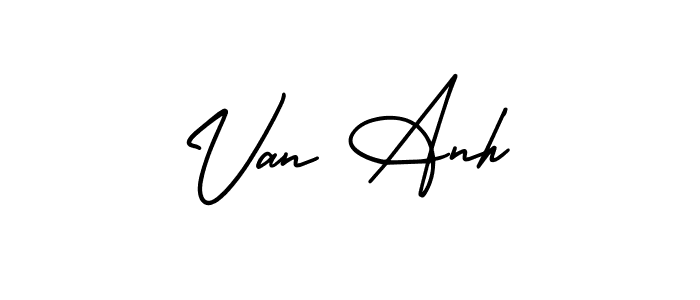 Van Anh stylish signature style. Best Handwritten Sign (AmerikaSignatureDemo-Regular) for my name. Handwritten Signature Collection Ideas for my name Van Anh. Van Anh signature style 3 images and pictures png