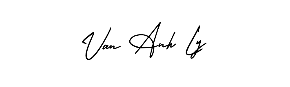 How to make Van Anh Ly signature? AmerikaSignatureDemo-Regular is a professional autograph style. Create handwritten signature for Van Anh Ly name. Van Anh Ly signature style 3 images and pictures png